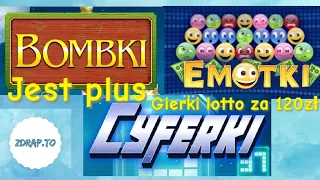 Gierki lotto #10 JEST PLUS 🤑 Gierki za 120 zł | Bombki, Emotki, Cyferki | Premiera