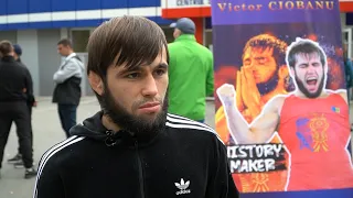 Campionul mondial la lupte greco-romane VICTOR CIOBANU  și antrenorul MIHAIL CUCUL au revenit acasă.