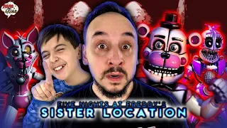 ПАПА РОБ И ЯРИК ИГРАЮТ В FIVE NIGHTS AT FREDDY`S SISTER LOCATION! ИГРА ФНАФ - АНИМАТРОНИКИ АТАКУЮТ!