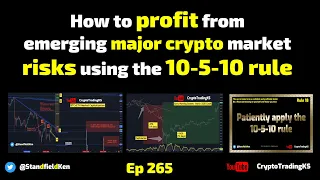 E265: How to profit from emerging major crypto market risks using the 10-5-10 rule