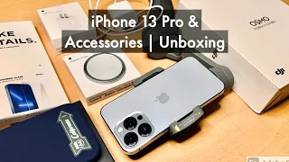 iPhone 13 Pro (Sierra Blue) + Accessories | DJI Osmo | Unboxing & Aesthetics ✨