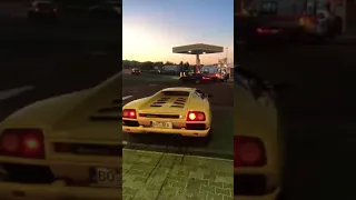 Lamborghini Diablo at Sunset