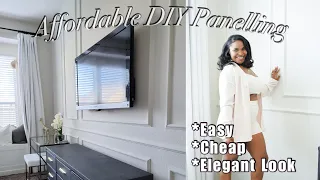 Easy DIY Wainscoting | Affordable Elegant Wall Treatment