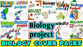 biology project | biology project front page design | Biology cover page design ideas