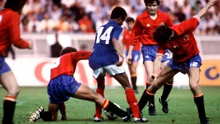 Jean Tigana vs Spain | 1984 Euros Final | All touches & actions