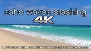 4K UHD Cabo San Lucas Beach BIG Waves Crashing | Nature Relaxation™Calming Video Scene / Screensaver