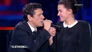 Marc Lavoine chante "Elle a les yeux revolver" au téléthon 2015 - 04/12/2015