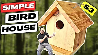 Simple Cedar Bird House || For $3