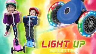 Light Up Scooter  - Globber Primo Foldable Lights Scooter #Globberscooter