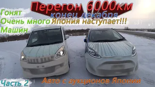 Зимний перегон Владивосток-Новосибирск🥶Toyota aqua и Delica D2/Вся трасса в перегонщиках!💥Часть 2