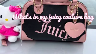 Whats in my juicy couture bag 2024/ Daily essentials ￼￼