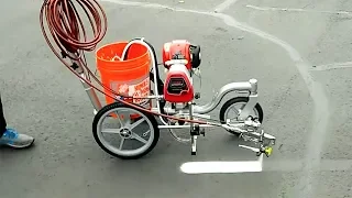 World's Amazing Modern Road Marking Machine Equipment - Awesome  Road Marking Machines