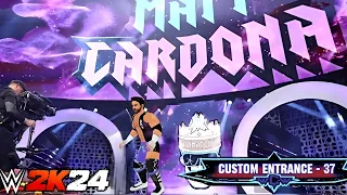 WR3D 2K24 Matt Cardona Updated AEW Entrance Custom Graphics Pack & Theme Remix