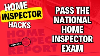 HOME INSPECTOR HACKS: How To Pass the National Home Inspector Exam🏡🔍🔥👀