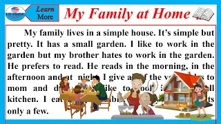 My Family at Home / Learning English Speaking / Level 1 / Listen Read and Practice / # 28