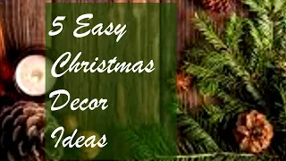 🌟5 EASY CHRISTMAS DECOR IDEAS ✨CHRISTMAS CRAFTS ⭐Crafts and Recycling