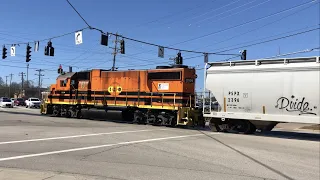 Weirdest Railroad Crossing Ever!  1898 Rail! Dangerous Exempt Crossing Short Line Action, Mason Ohio