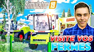 UNE CONCESSION CLAAS ! 🚜 | JE VISITE VOS FERMES 3 ! (Farming Simulator 19)