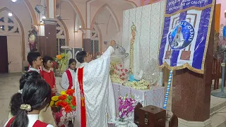 Celebrating the Feast of Our Lady of Fatima at St Teresa's Church, Moullali  kolkata