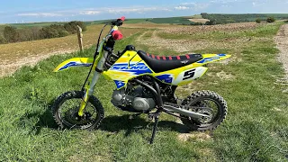 Test de la 125 RFZ SANO de chez SMALL MX (désolé pour le vent) 💨💨