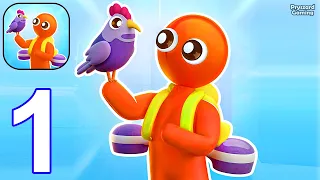 Bird Land - Gameplay Walkthrough Part 1 Stickman Bird Shop Manager (iOS, Android)