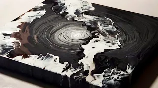 Floating Dutch Pour Creates 3D Effect + The Cheapest Pouring Medium To Use.
