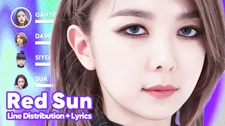 Dreamcatcher - Red Sun (Line Distribution + Lyrics Karaoke) PATREON REQUESTED