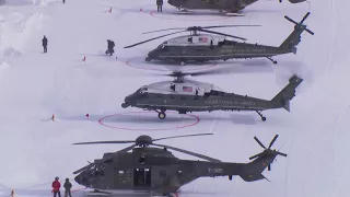 President Trump Landing in Davos/Switzerland