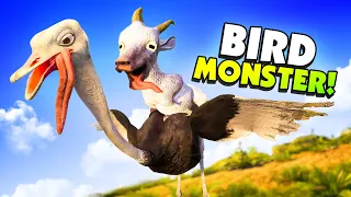 New SECRET ANIMAL Is A GIANT BIRD MONSTER! - Goat Simulator 3