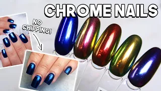 NO CHIPPING! Chrome Nail Art Tutorial 🌟
