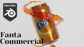 Fanta Commercial Ad. Animation || Blender 3D Animation
