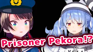 Subaru’a Reaction to Pekora’s Appearance on Oozora Police Stream【ENG Sub/Hololive】