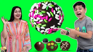 AAYU NE BANAYA CHOCOLATE KA LADDU | Kids Cooking without fire | Aayu and Pihu Show