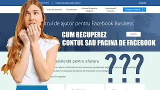 CUM RECUPEREZ PAGINA SAU CONTUL DE FACEBOOK FURAT | TUTORIAL