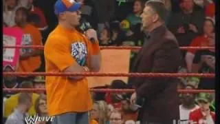 Mr McMahon Bret Hart Announcement and John Cena part 2