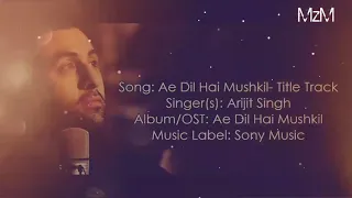 Ae Dil Hai Mushkil lyrical with English and Russian(Русский) language Subtitles