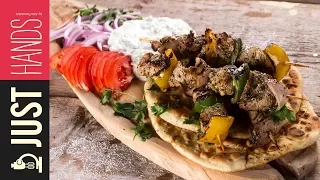 Greek pork souvlaki | Akis Petretzikis