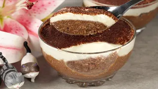 Oatmeal, banana - Tiramisu! I eat 3 times a day and lose weight! A healthy homemade dessert