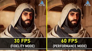 Assassin's Creed Mirage | PS5 | Fidelity (30 FPS) vs Performance (60 FPS) | Graphics Comparison