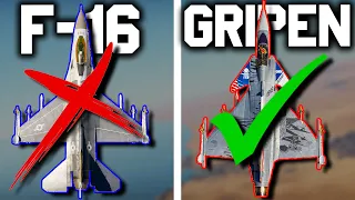 F-16A VS Gripen A Close Matchup | WarThunder