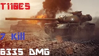 {GamePlay}World Of Tanks Replay||T110E5-7 Kill-6335 DMG