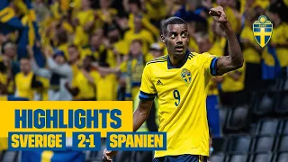 Highlights: Sverige - Spanien 2-1 | VM-kval | Isak och Claesson gör mål!