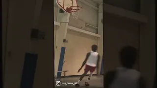 5’7 Guy Missed Dunk! 10ft😂 #shorts #dunking #dunks #dunkademics #shortdunker #basketball