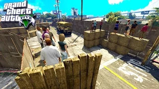 ПОЛНАЯ ЗАЩИТА БАЗЫ GROVE STREET В ЗОМБИ АПОКАЛИПСИС В GTA 5