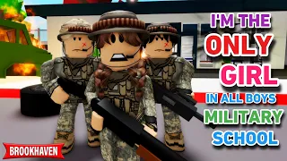 I’M THE ONLY GIRL IN AN ALL BOYS MILITARY!! | ROBLOX BROOKHAVEN 🏡RP VOICED  (CoxoSparkle)