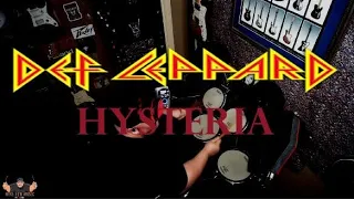 HYSTERIA - DEF LEPPARD Drum Cover @MikeFewMusic #2024 #new