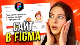 Сделаем с нуля ДИЗАЙН САЙТА за 10 минут // Веб-дизайн в FIGMA