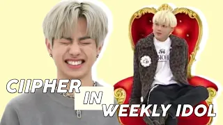 CIIPHER funny moments in Weekly Idol