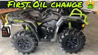 2021 CAN AM XMR OUTLANDER 850 Oil change, Gear Box, Front and Real Diff!