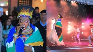 South African Singer Nomcebo Zikode Wows Crowd As She Performs “Jerusalema” In Jerusalem.